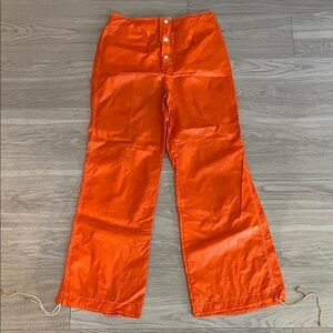 Vintage 1960s Vibrant Orange Dopamine Pants